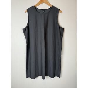 Eileen Fisher Sleeveless Tunic Top Gray Plus Size 1X